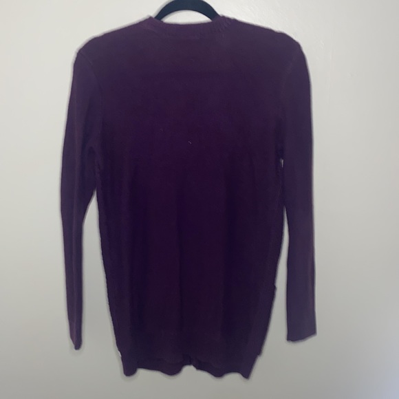 🐚American Eagle Plum colored button up sweater! - Picture 6 of 7